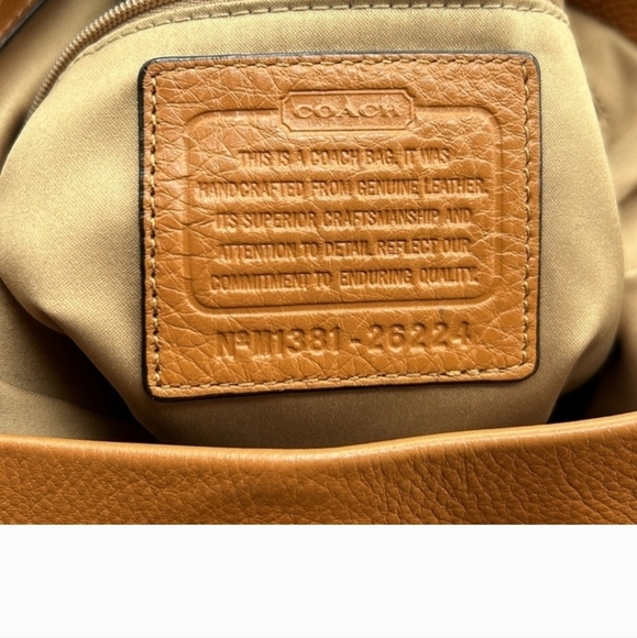 COACH Madison Phoebe Brown Leather 3 Compartment Slouchy Shoulder Bag - Picture 9 of 11